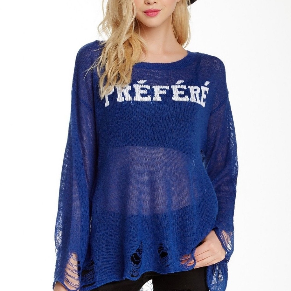 Wildfox My Favorite Sweater, Nocturnal, XS